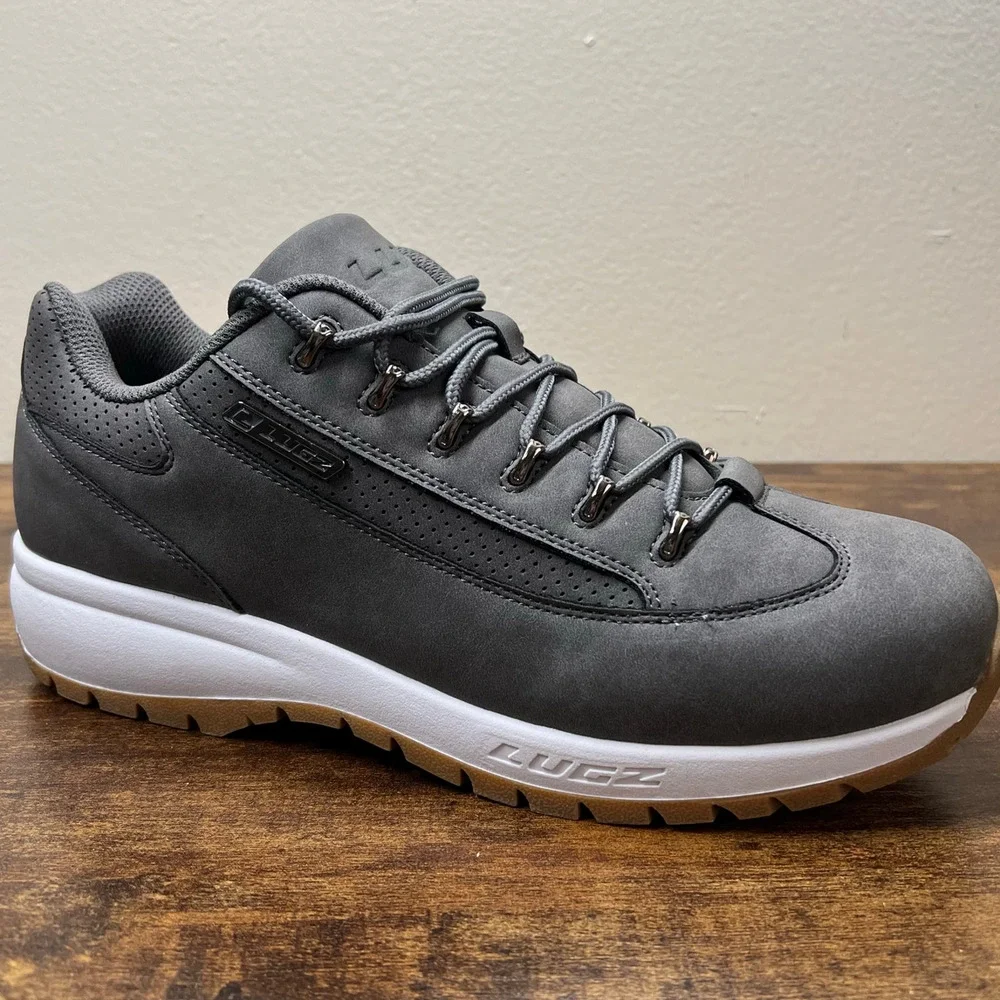 Lugz Express Sneakers 10.5 Men Gray Casual Leisure Lace Up Comfort Lifestyle New